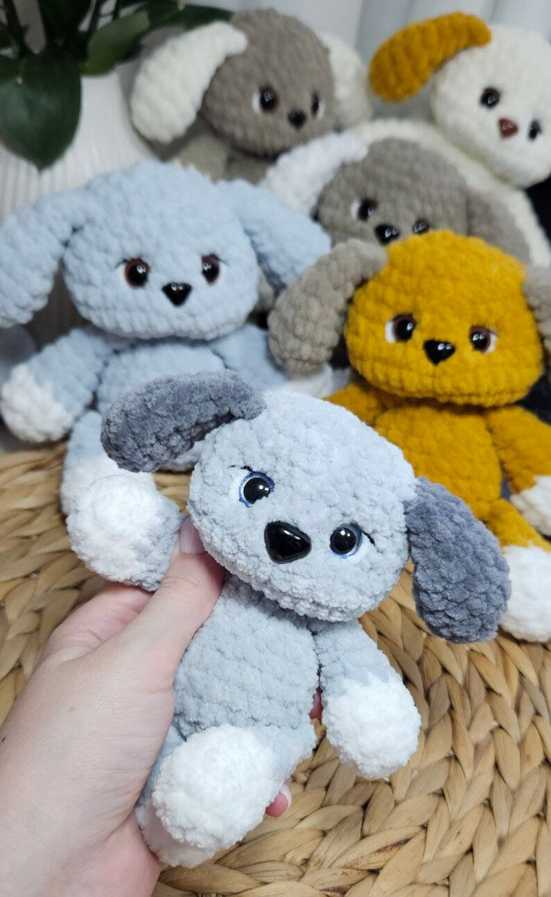 Mini Chiot Garçon – Un Adorable Petit Compagnon à Crocheter