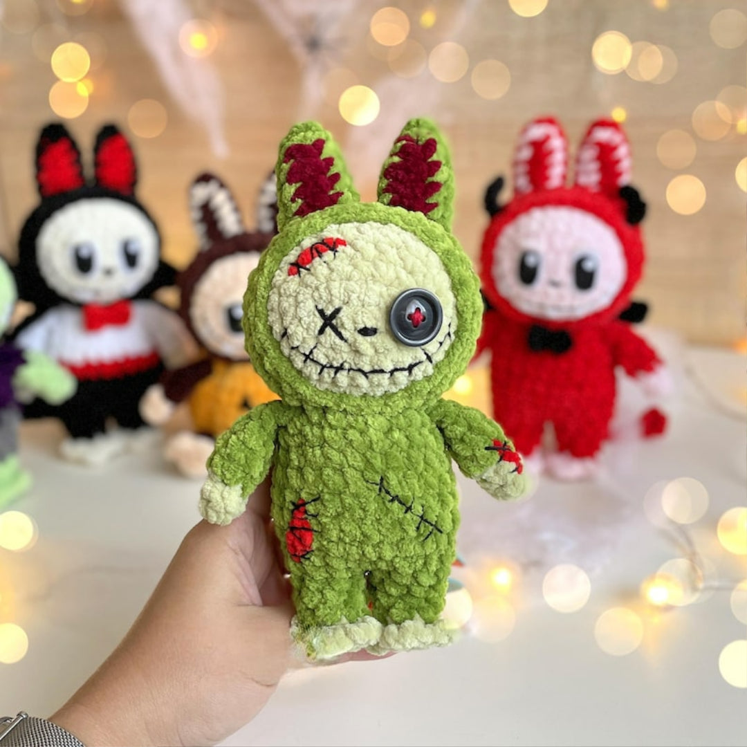 Labubu – 5-in-1 Halloween Häkel-Outfits 🎃👾