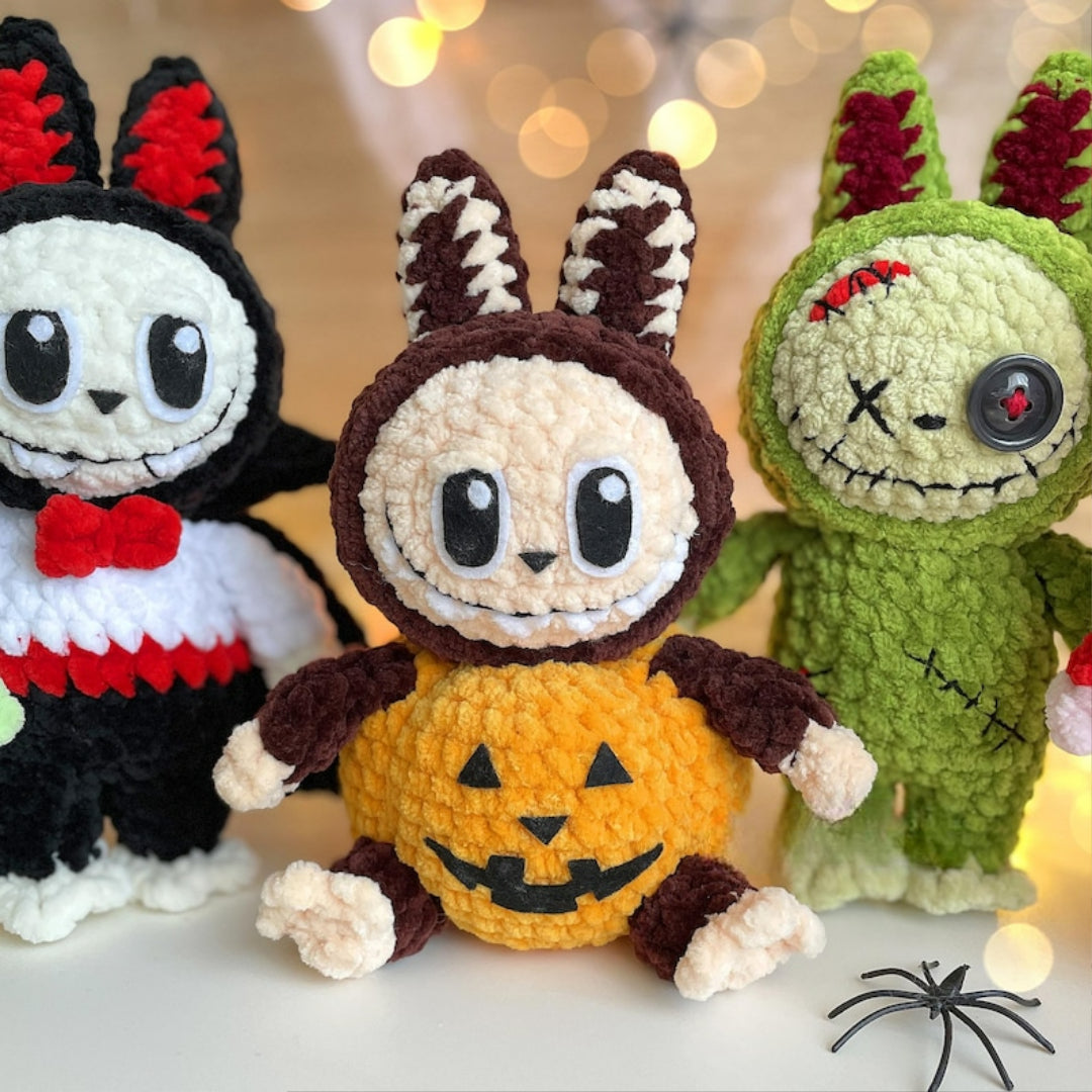 Labubu – 5-in-1 Halloween Häkel-Outfits 🎃👾