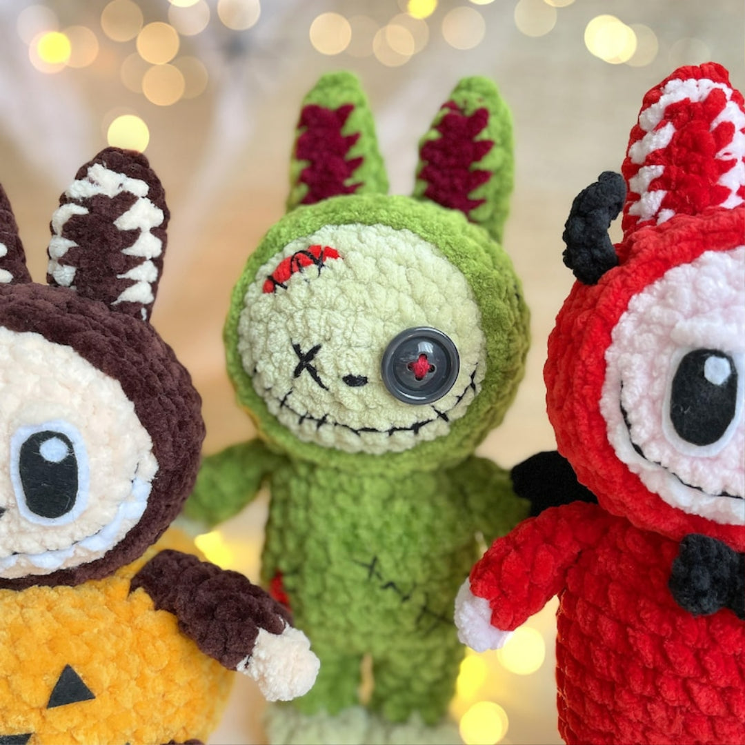 Labubu – 5-in-1 Halloween Häkel-Outfits 🎃👾