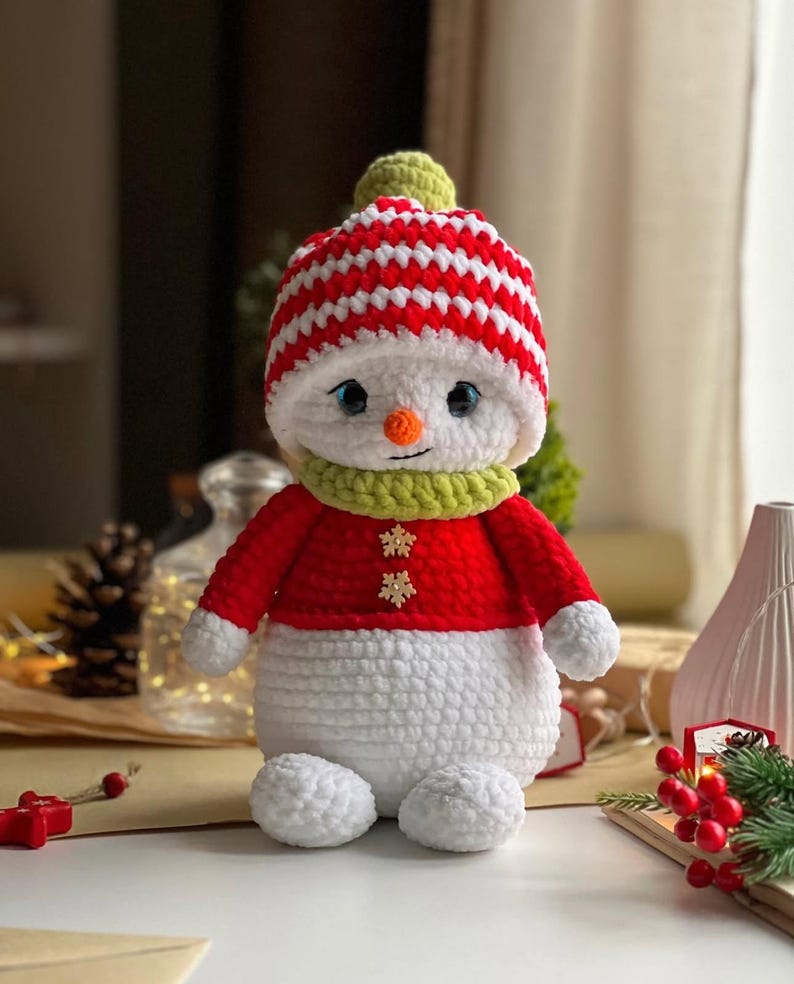 Sneeuwpop – Haakpatroon met muts, sjaal & accessoires