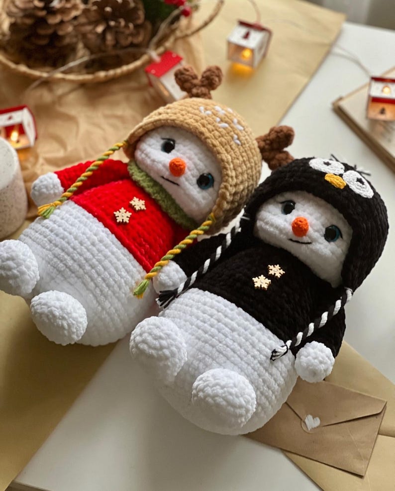 Sneeuwpop – Haakpatroon met muts, sjaal & accessoires