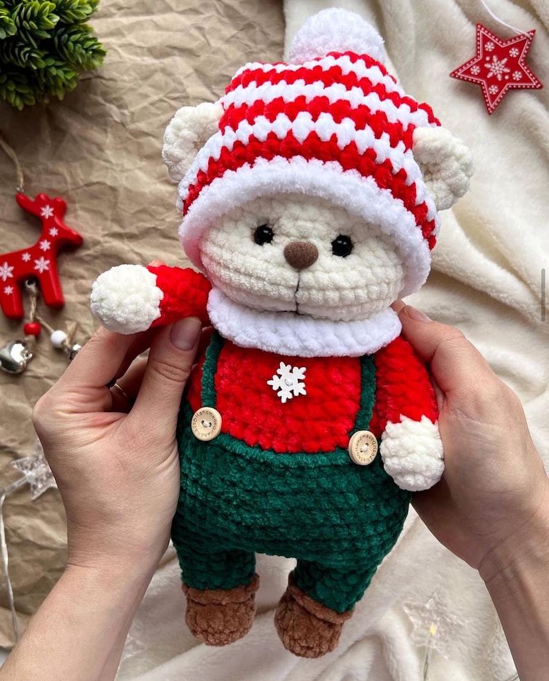 Kerstbeer Bruno - Haakpatroon