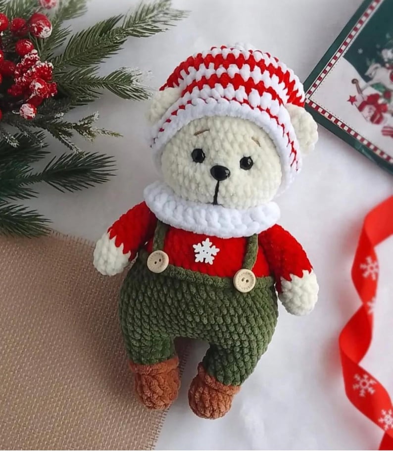 Kerstbeer Bruno - Haakpatroon