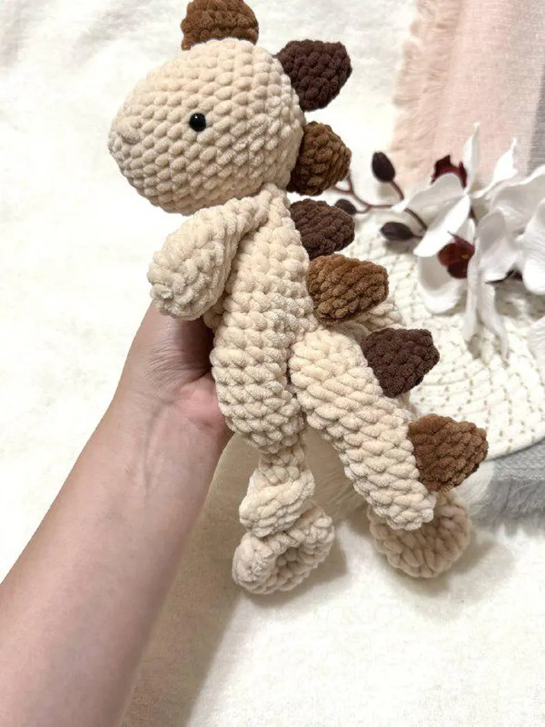 Dino-Schnuffeltuch – Anleitung 🇩🇪
