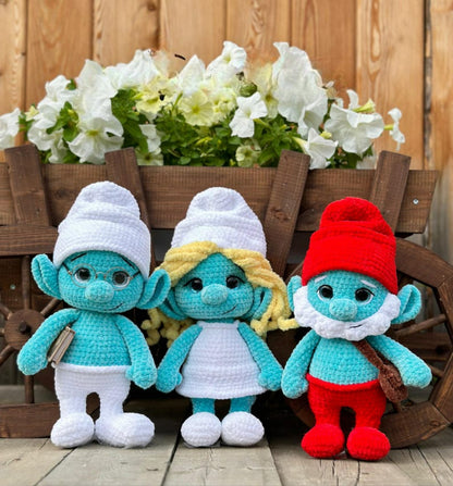 Les Blaulinge – Famille crochet 3-en-1