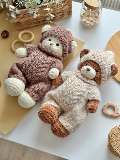 2-en-1 : Patron Ours « Topa » + Tenue complète