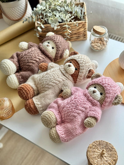 2-en-1 : Patron Ours « Topa » + Tenue complète