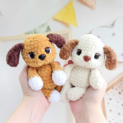 Mini Chiot Garçon – Un Adorable Petit Compagnon à Crocheter