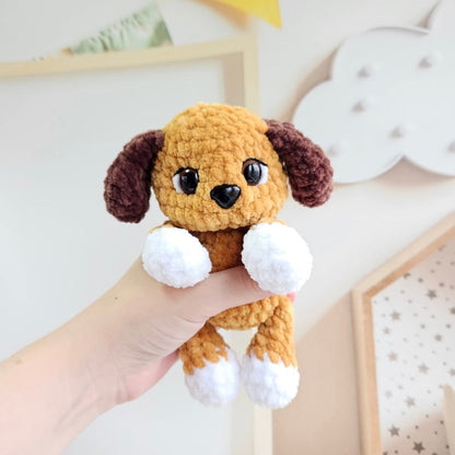 Mini Chiot Garçon – Un Adorable Petit Compagnon à Crocheter