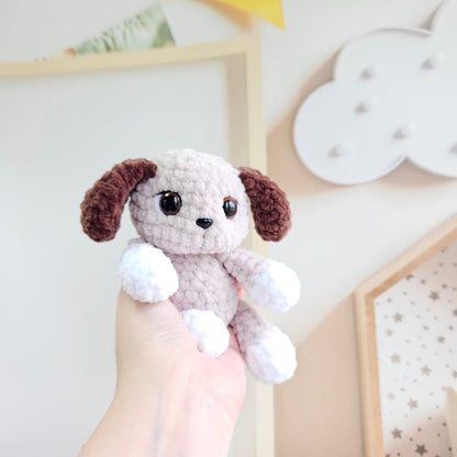Mini Chiot Garçon – Un Adorable Petit Compagnon à Crocheter
