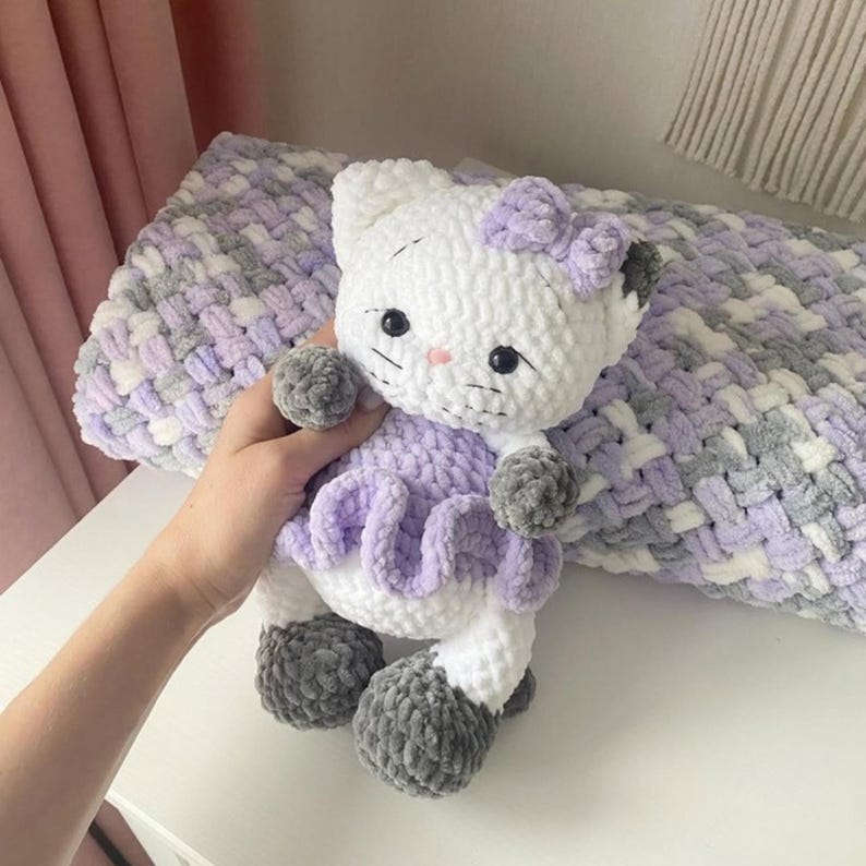 Fluwelen Pootjes – Haakpatroon voor twee katten 🐾