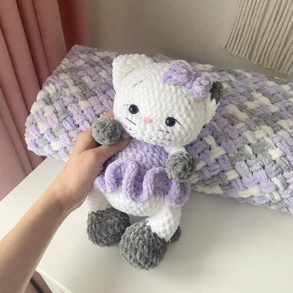 Fluwelen Pootjes – Haakpatroon voor twee katten 🐾