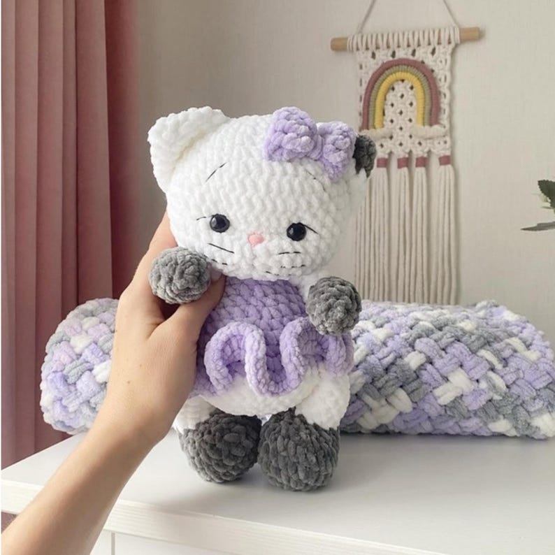 Fluwelen Pootjes – Haakpatroon voor twee katten 🐾