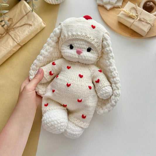 Set de tricot „Romance" – Tenue pour Lapin Lala et Ours Topa