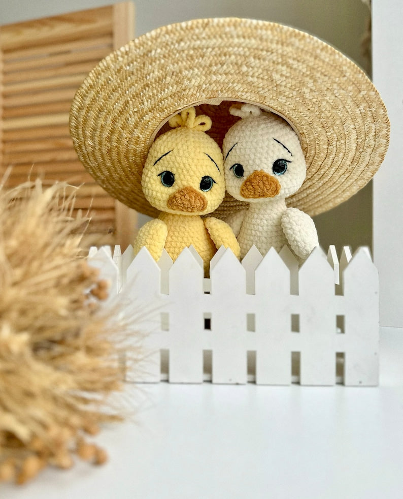 Lumi & Quacky – Modèle au crochet Oie & Poussin