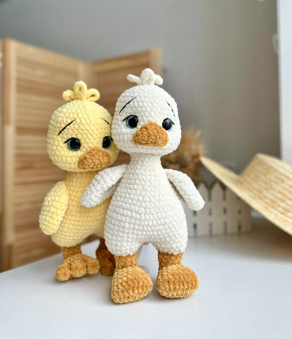 Lumi & Quacky – Modèle au crochet Oie & Poussin