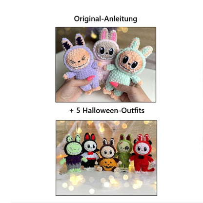 Labubu – 5-in-1 Halloween Häkel-Outfits  🎃👾