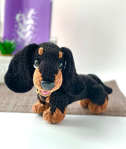 Dackel – Häkelanleitung für einen niedlichen Kuschelhund