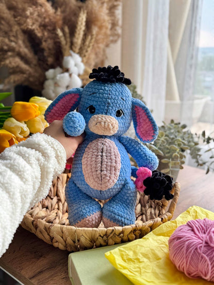 Ella – Petit Âne en Peluche au Charme Patchwork