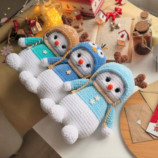 Sneeuwpop – Haakpatroon met muts, sjaal & accessoires