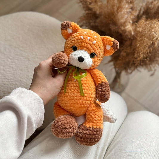 🦊 Renard Gloria 2.0 – Patron au crochet