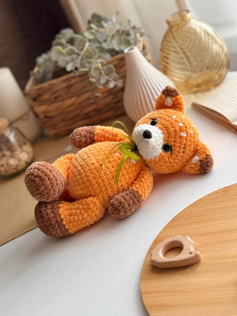 🦊 Renard Gloria 2.0 – Patron au crochet