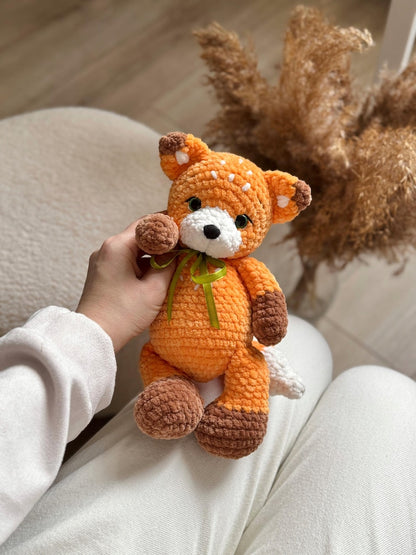🦊 Renard Gloria 2.0 – Patron au crochet