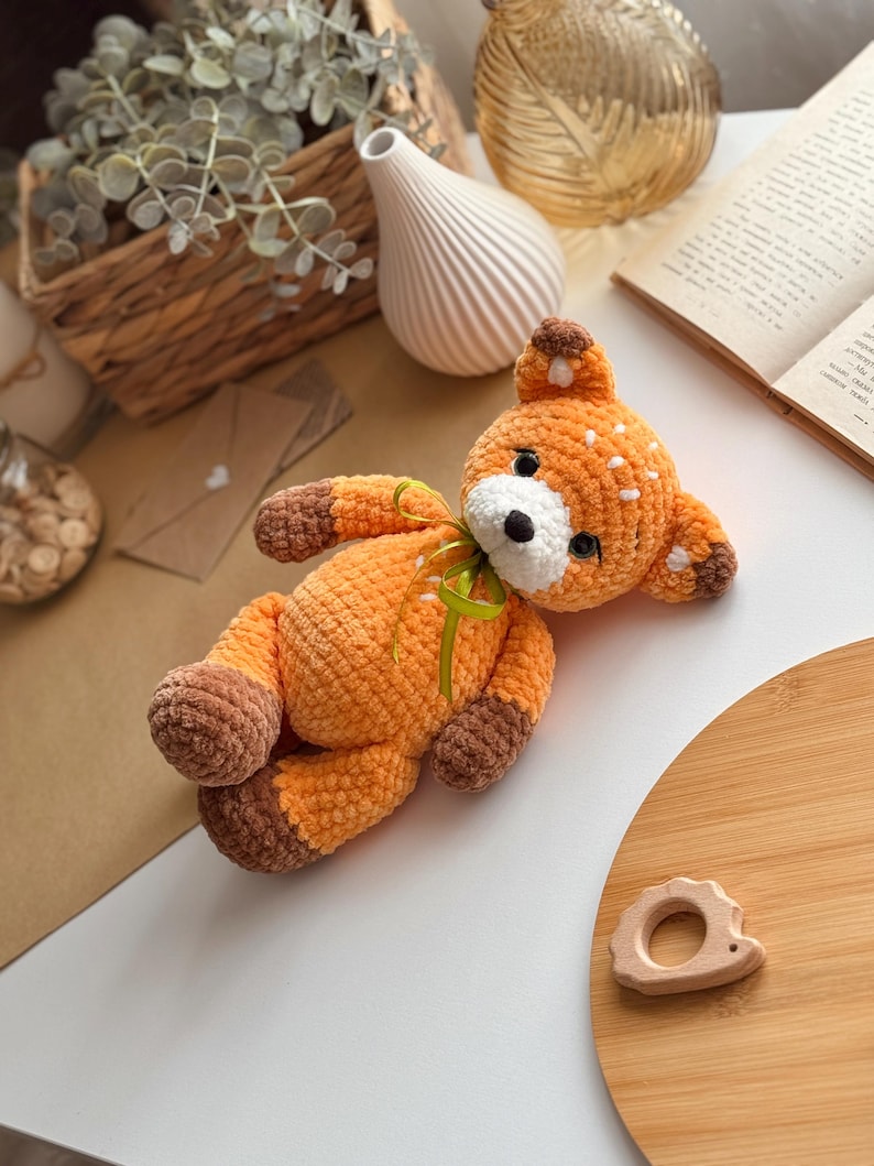 🦊 Renard Gloria 2.0 – Patron au crochet