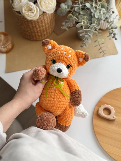 🦊 Renard Gloria 2.0 – Patron au crochet