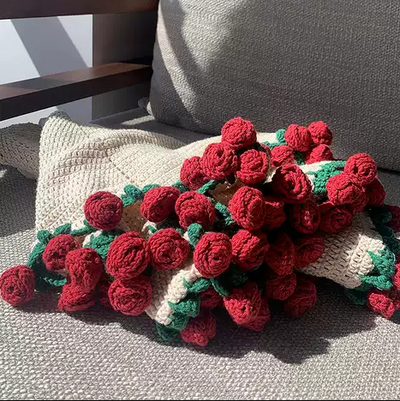 2-in-1 Blumendecke & Rosenstrauß